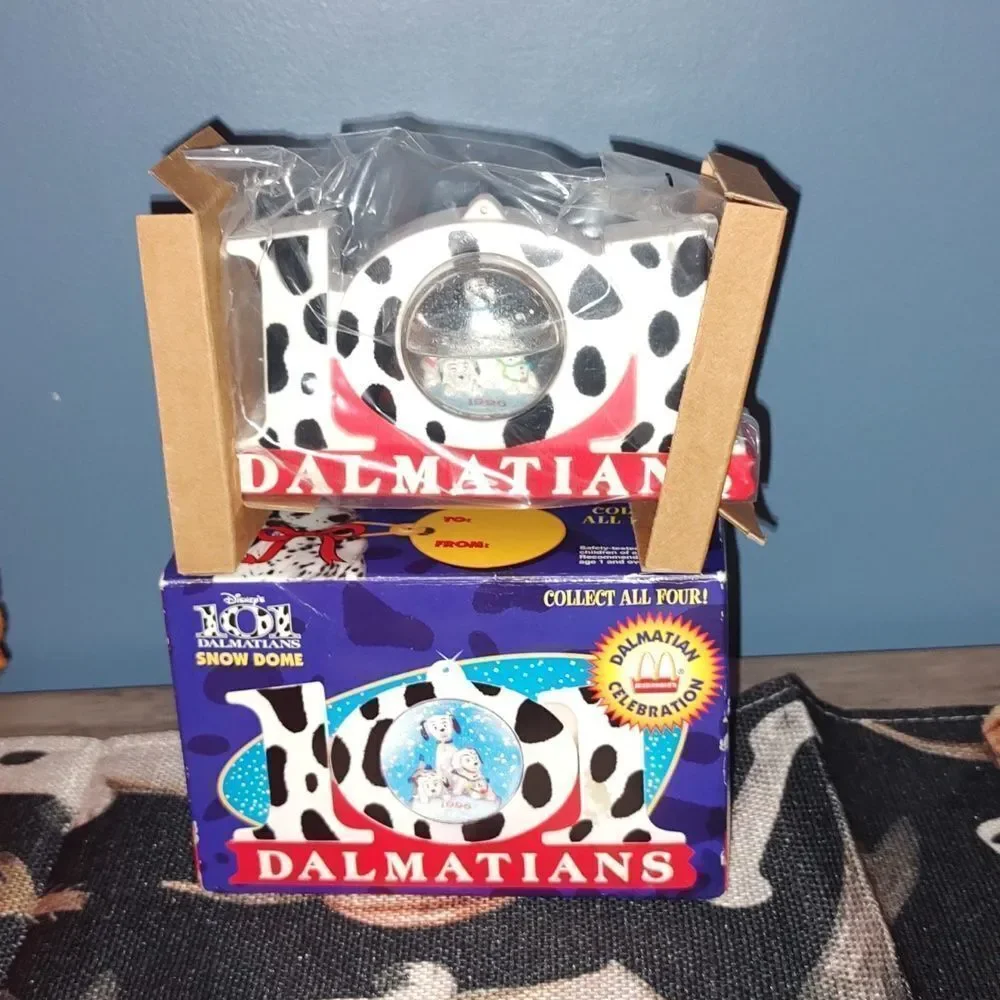 Disney 1996 McDonald’s 101 Dalmatians Snow Dome Ornament - Vintage Collectable